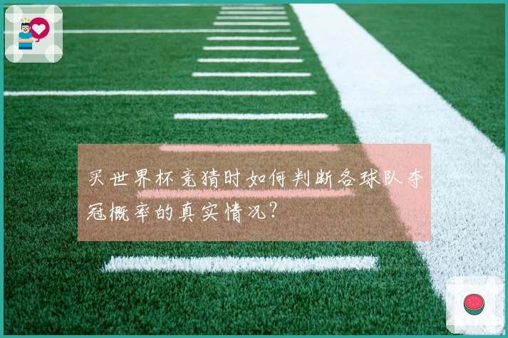 买世界杯竞猜时如何判断各球队夺冠概率的真实情况？